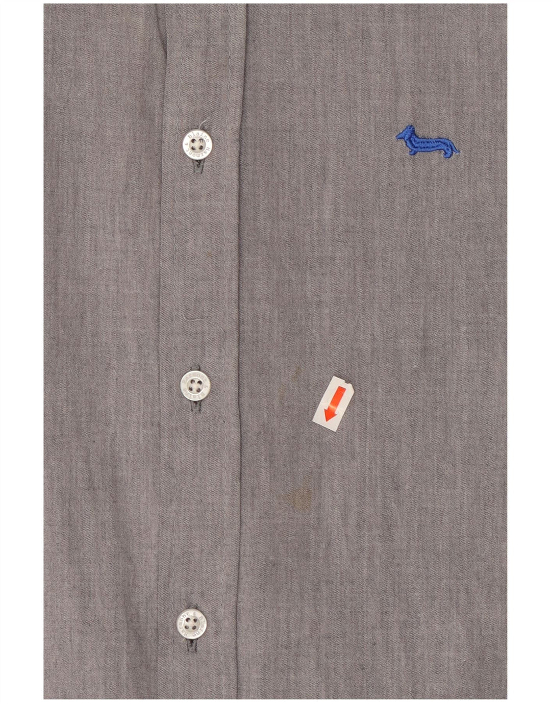 Camicia slim fit da uomo HARMONT & BLAINE piccola in cotone grigio