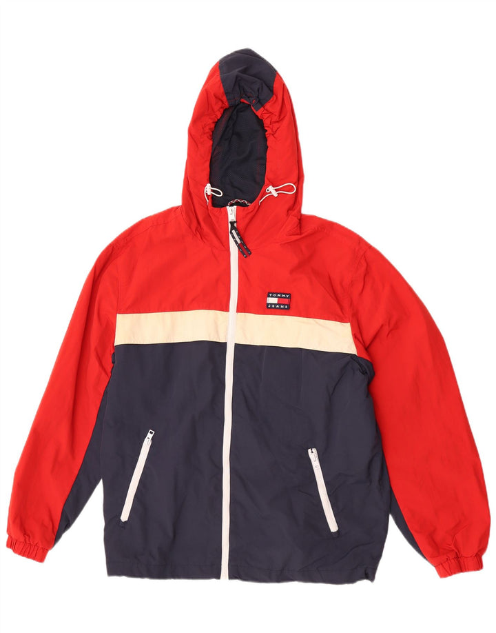 Giacca antipioggia da uomo Tommy Hilfiger UK 38 Medium multicolore Colourblock