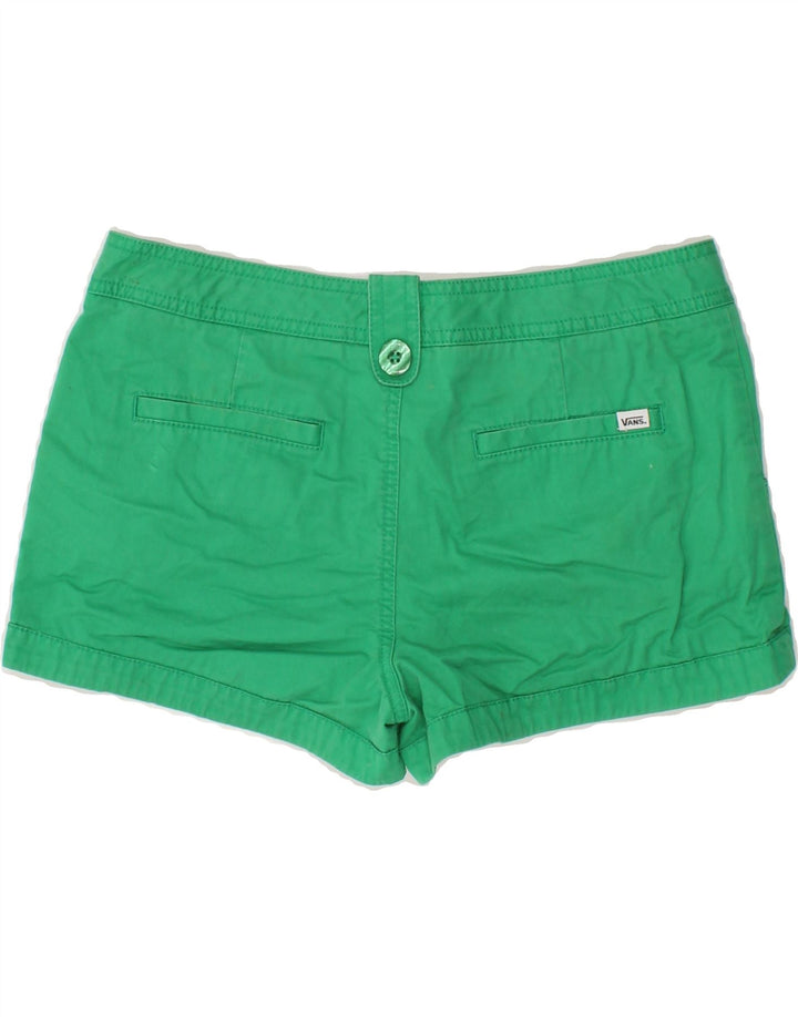VANS Womens Casual Shorts US 7 Medium W30 Green Vintage Vans and Second-Hand Vans from Messina Hembry 