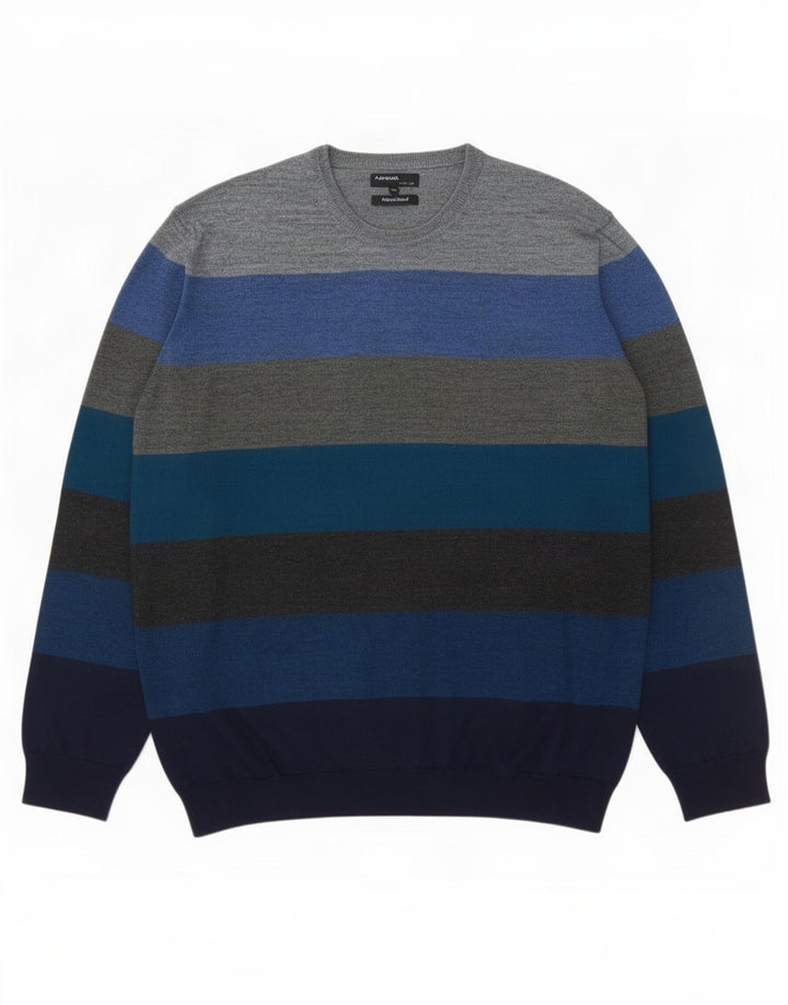 Maglione maglione girocollo autografo da uomo Marks & Spencer 2XL multicolore