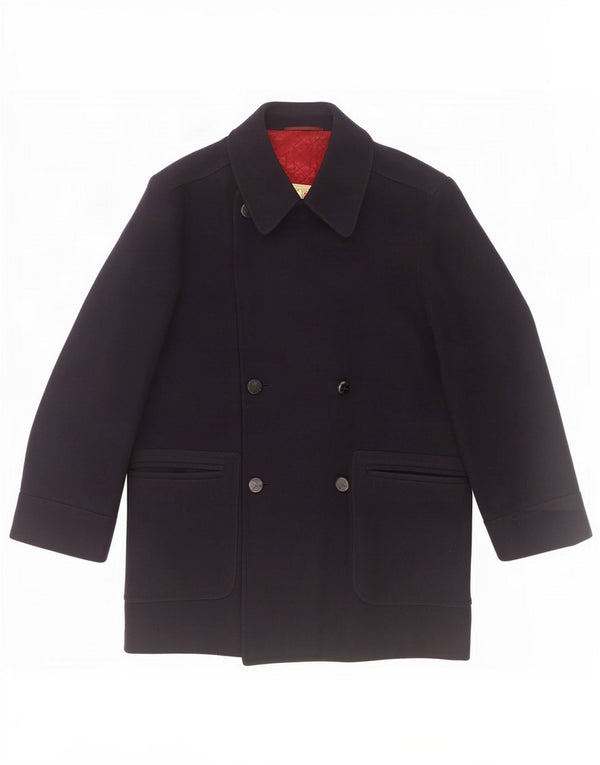 Cappotto doppiopetto da uomo RED'S IT 50 Large in lana blu navy