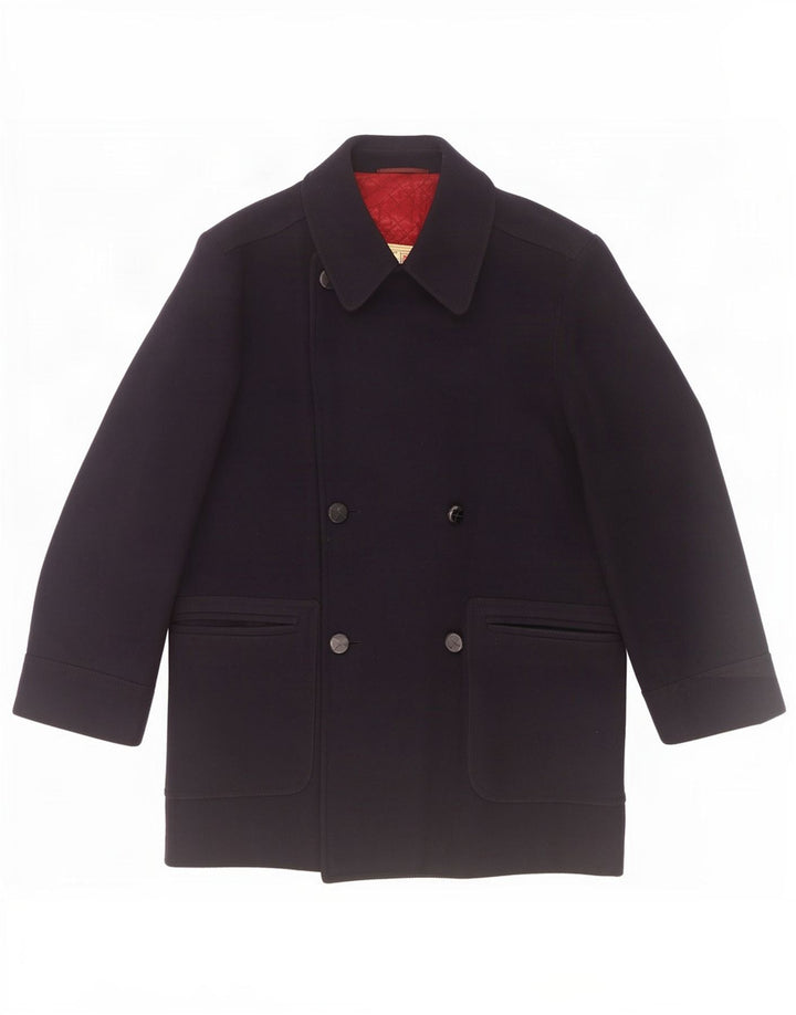 Cappotto doppiopetto da uomo RED'S IT 50 Large in lana blu navy