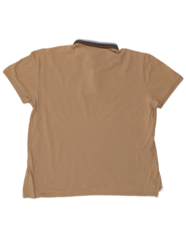 Polo da uomo vestibilità casual Massimo Dutti grande beige