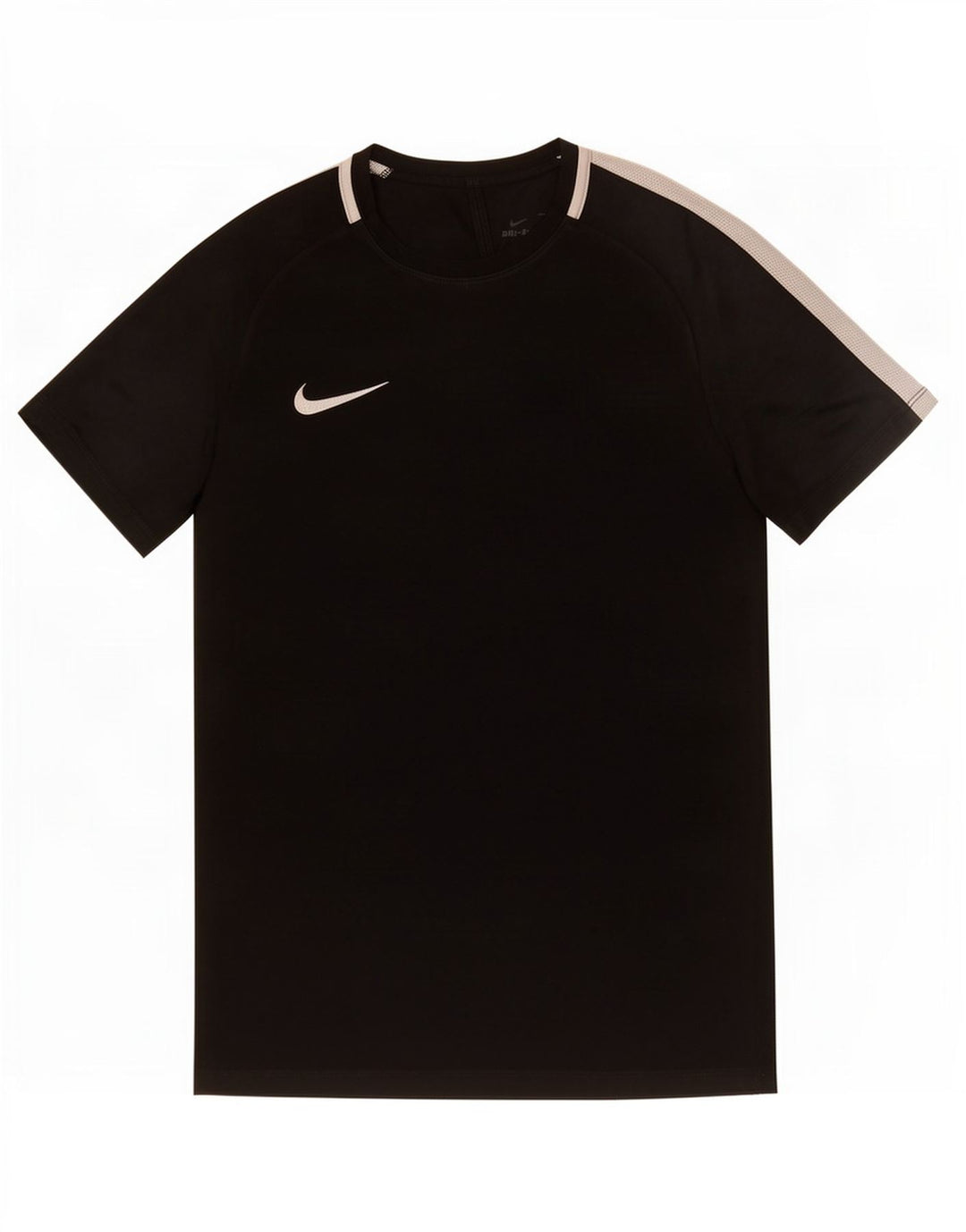 T-shirt Nike da uomo Dri Fit, top in poliestere color block medio nero