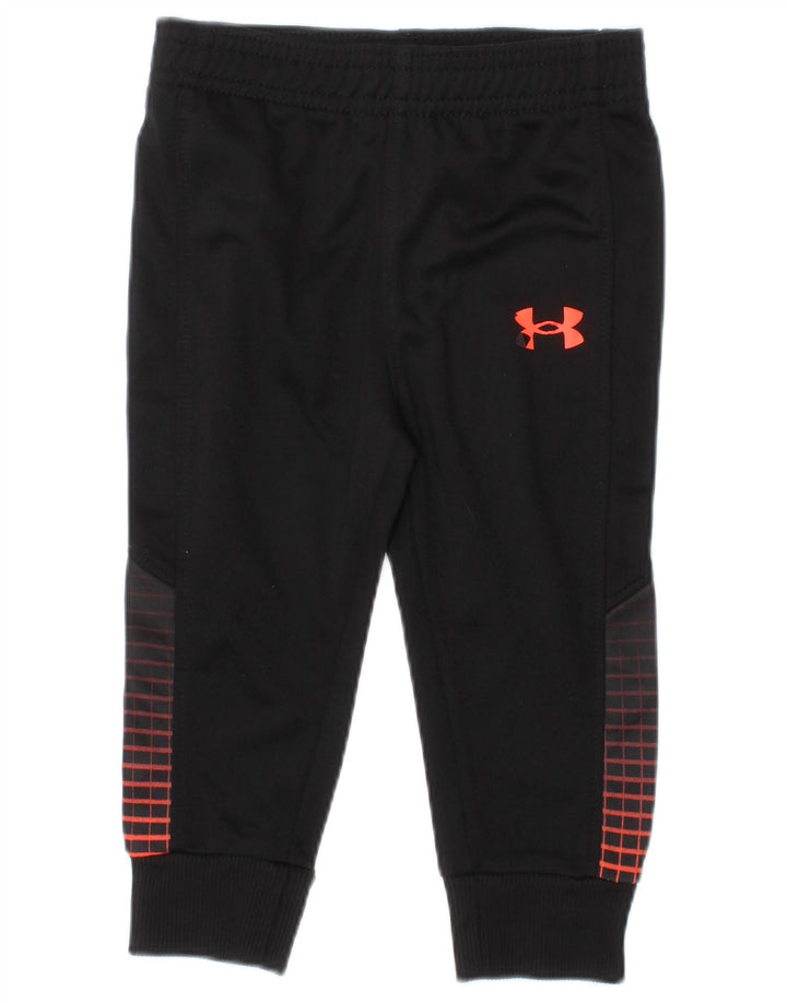 Pantaloni della tuta da bambino UNDER ARMOUR 6-9 mesi neri geometrici