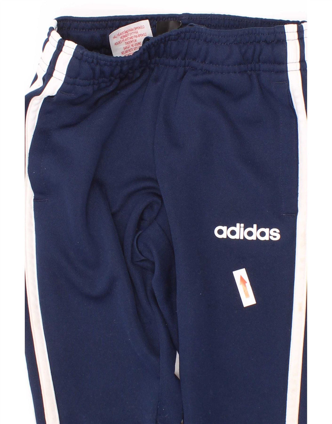 Pantaloni da tuta Adidas Climalite da ragazzo 3-4 anni in poliestere blu navy