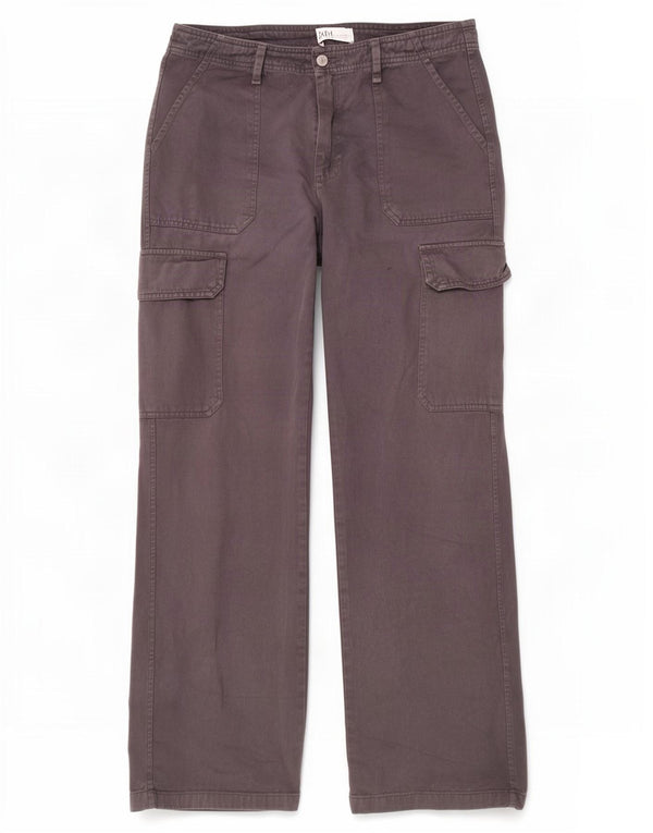 Pantaloni cargo dritti da uomo Zara EU 42 Large W32 L31 Grigio