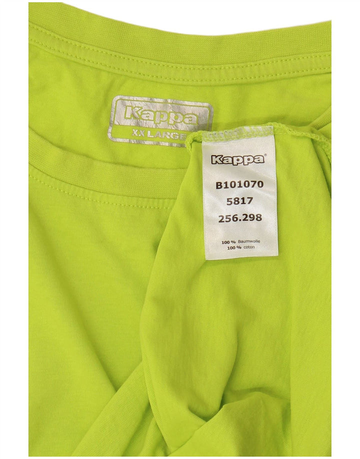 T-shirt uomo Kappa Top 2XL cotone verde