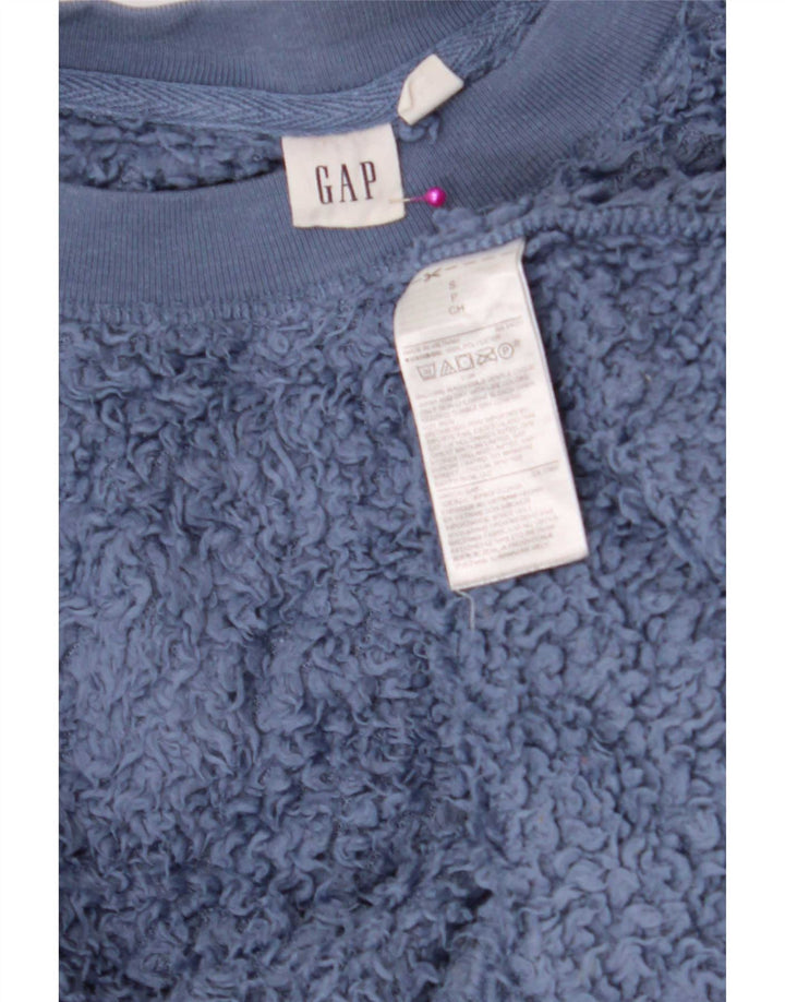 Maglione in pile oversize da donna Gap UK 10 Small Blu Poliestere