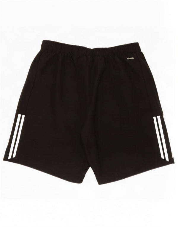 Pantaloncini sportivi Adidas Climalite da uomo grandi in poliestere nero