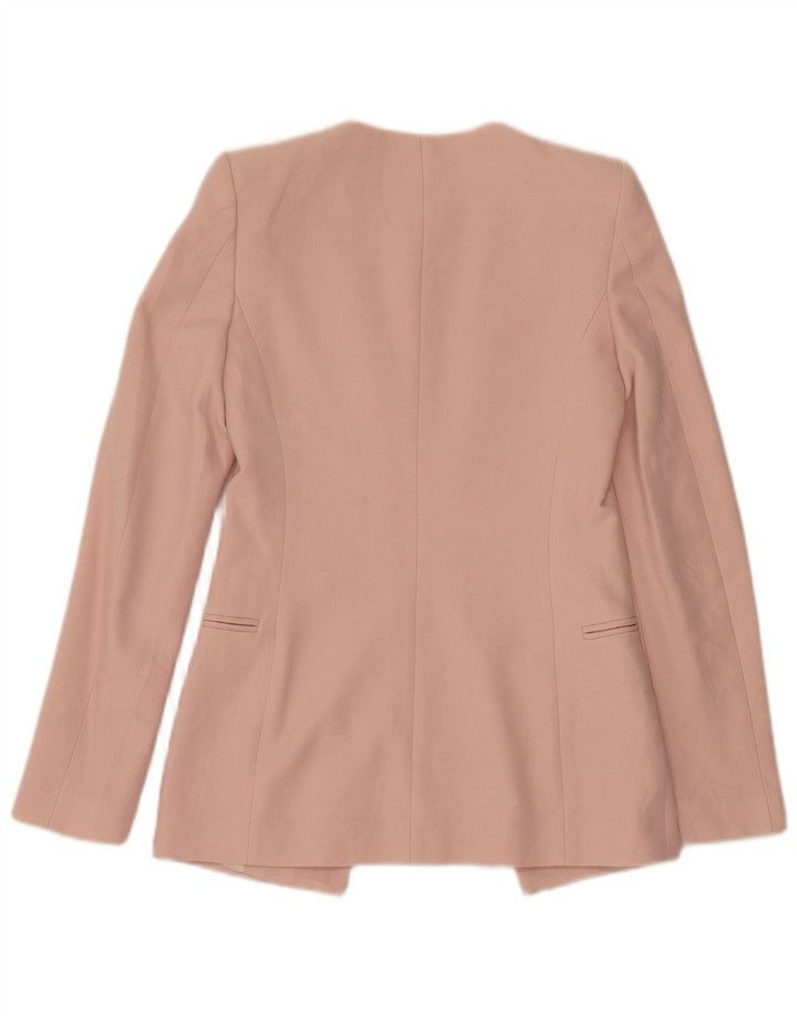 Giacca blazer aperta da donna Zara UK 6 XS rosa viscosa