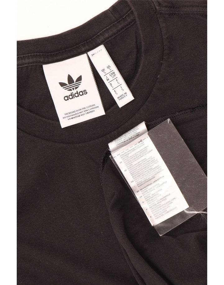 T-shirt Adidas da uomo Top Small in cotone nero