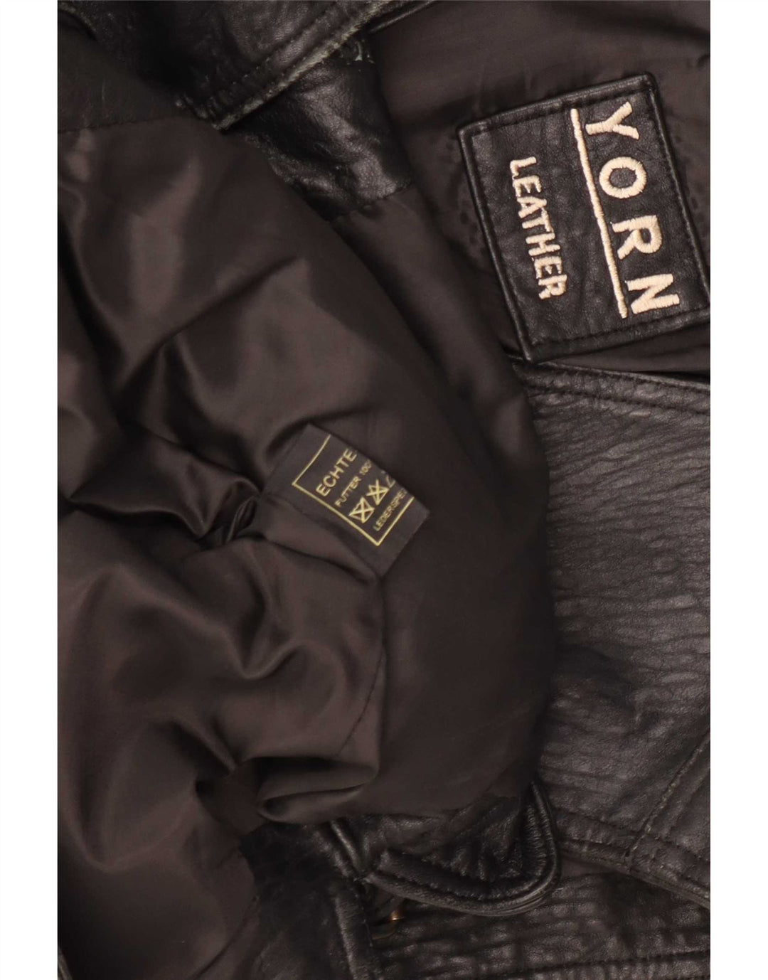 Gilet in pelle da uomo Yorn EU 48 medio nero