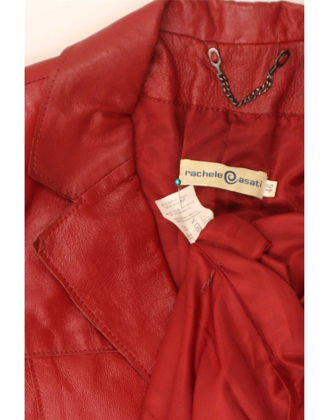 Cappotto in Pelle Donna Rachele@Asati IT 46 Large Rosso