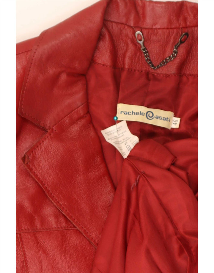 Cappotto in Pelle Donna Rachele@Asati IT 46 Large Rosso