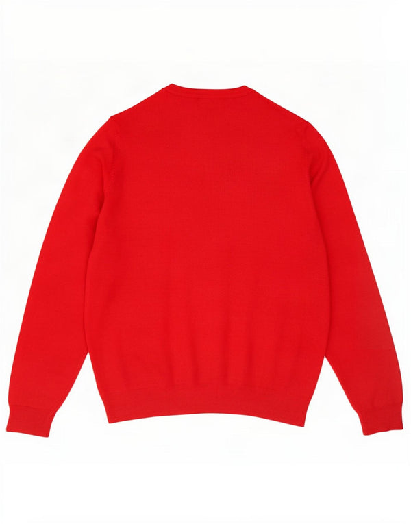 Maglione cardigan da donna Marks & Spencer UK 22 3XL Viscosa rossa