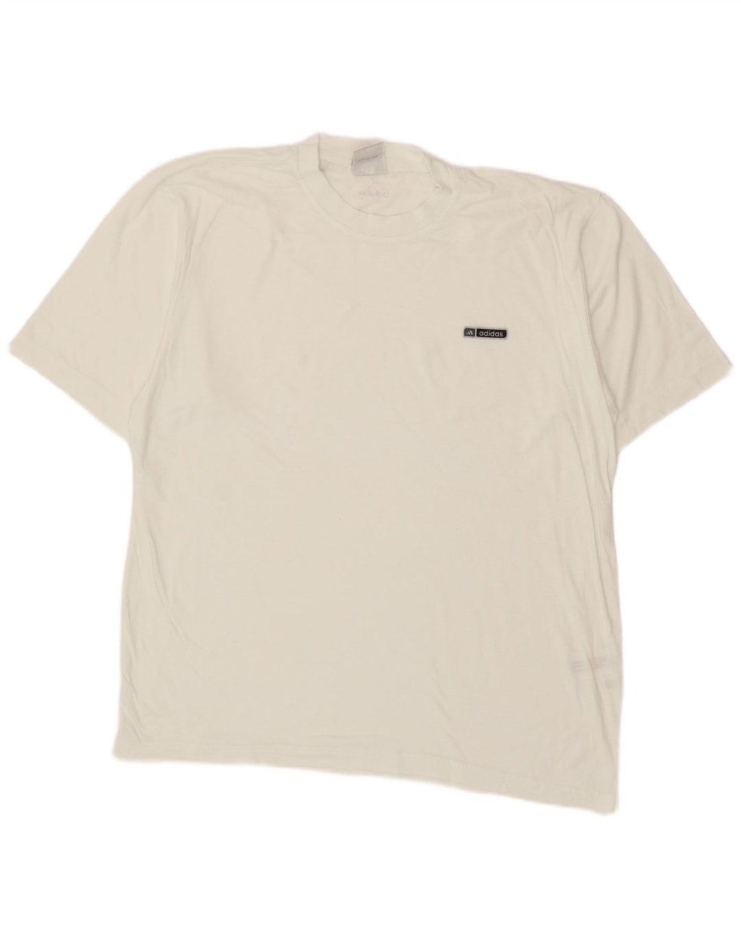 ADIDAS Mens T-Shirt Top Large White Cotton