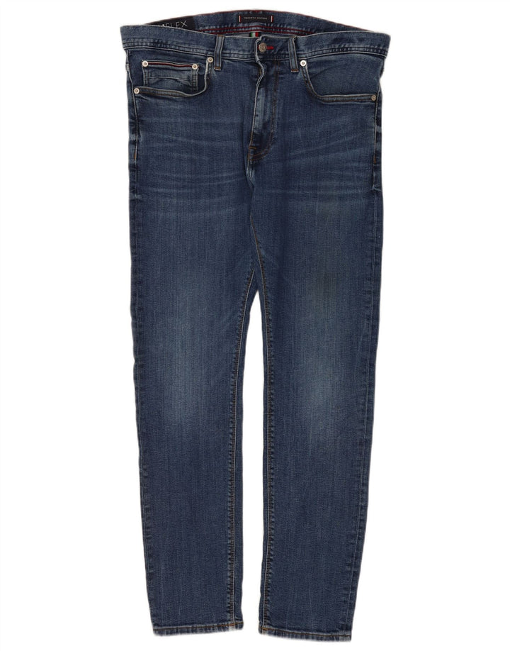 Tommy Hilfiger Uomo Bleecker Slim Jeans W36 L10 Cotone Blu