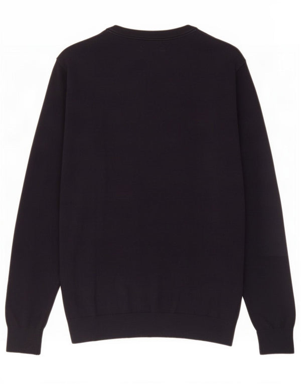 Calvin Klein Jeans Maglione da uomo con scollo a barca in cotone blu navy medio
