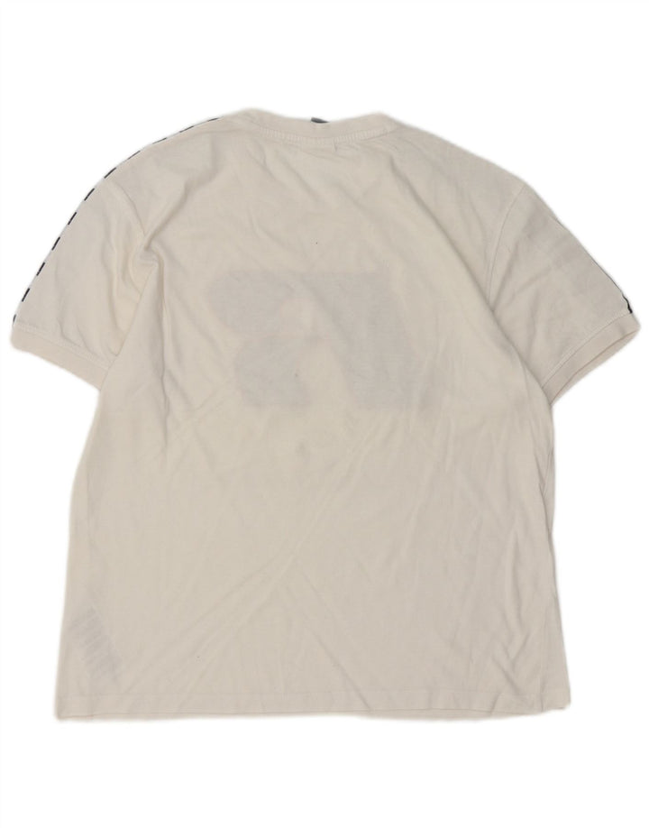 RUSSELL ATHLETIC T-shirt grafica da donna piccola in cotone bianco