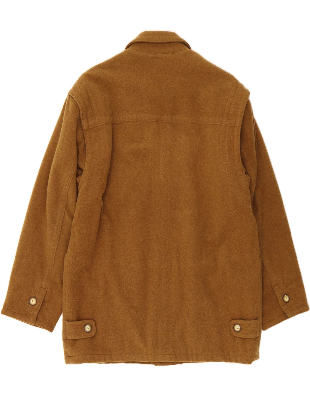 RODIER Mens Overcoat UK 38 Medium Brown Wool Vintage Rodier and Second-Hand Rodier from Messina Hembry 