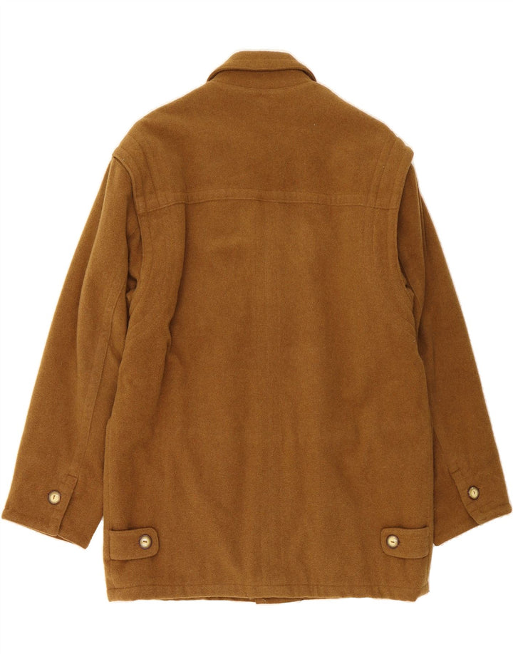 RODIER Mens Overcoat UK 38 Medium Brown Wool Vintage Rodier and Second-Hand Rodier from Messina Hembry 
