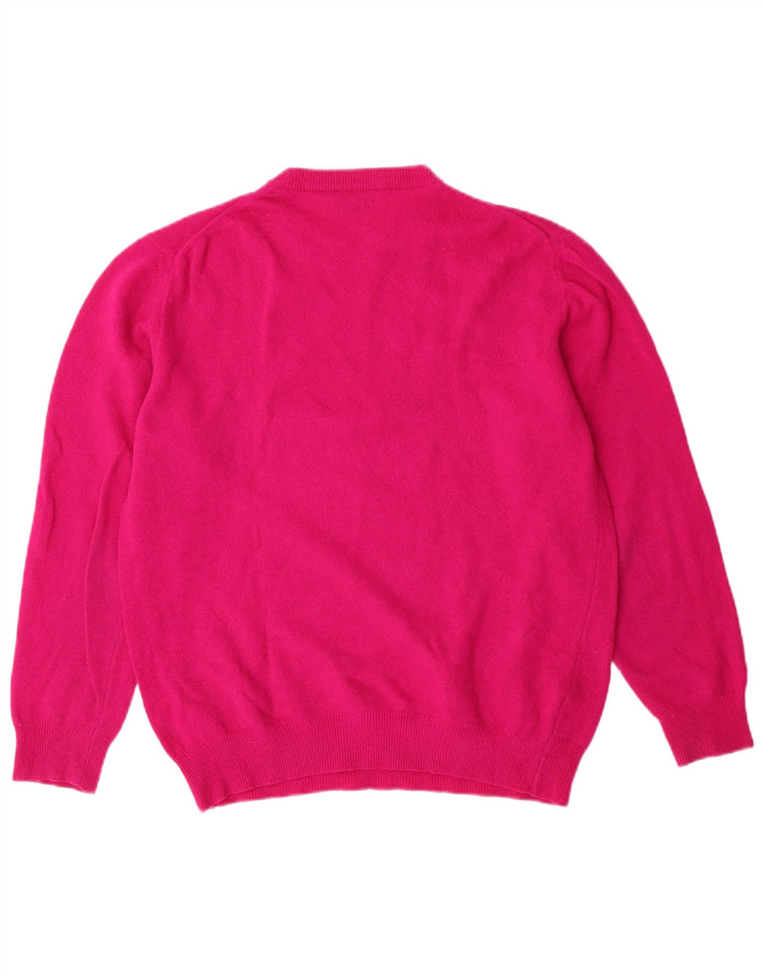 Maglione maglione girocollo da donna SASHA UK 14 grande lana rosa