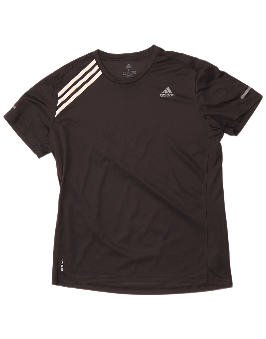 Maglietta Adidas Aeroready da uomo, grande, in poliestere nero