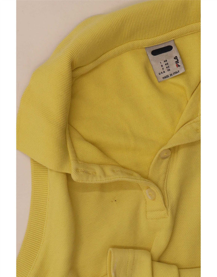 Polo senza maniche da donna Fila IT 46 Large gialla