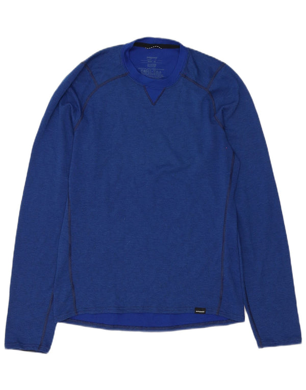 Patagonia Maglia da uomo a vestibilità regolare a maniche lunghe XS in poliestere blu