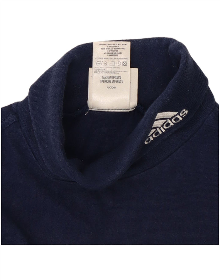 Maglia Adidas Ragazzo Manica Lunga 14-15 Anni Blu Navy Cotone