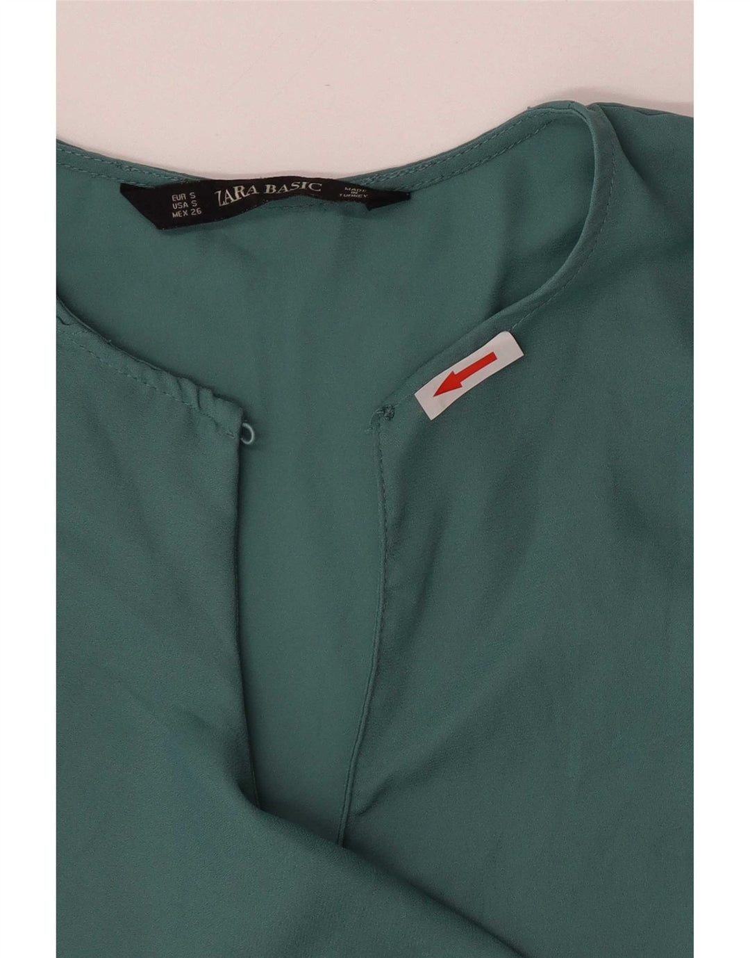 Camicetta senza maniche da donna Zara UK 10 piccola verde