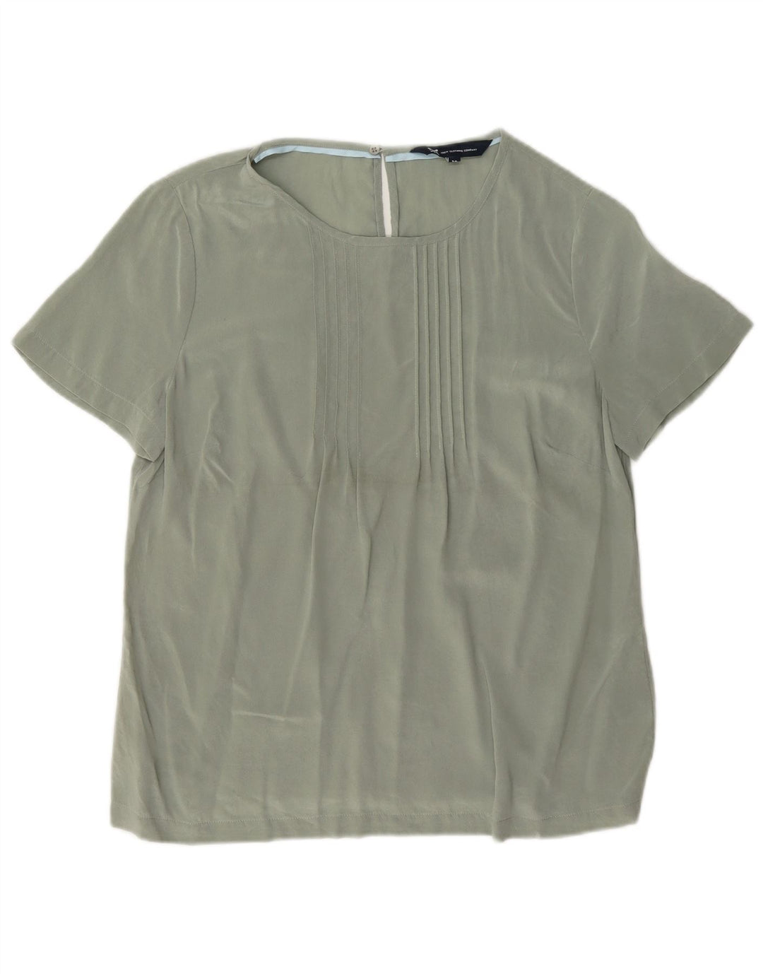 Crew Clothing Camicetta da donna Top UK 12 Seta verde medio