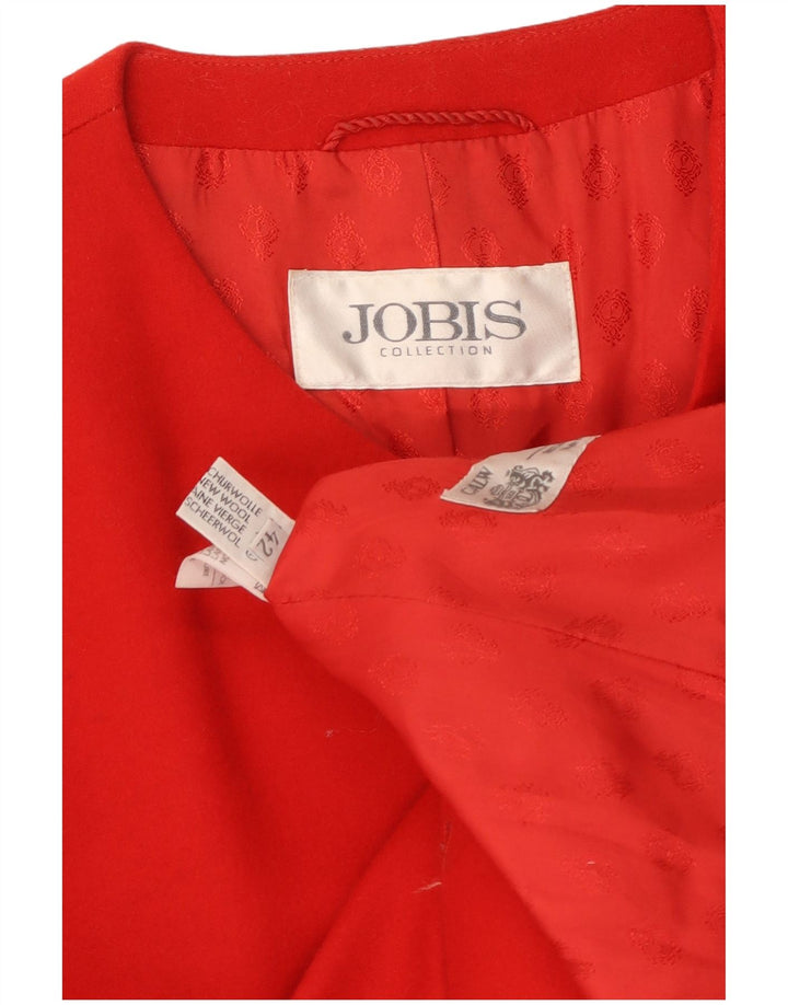 Soprabito Donna Jobis IT 42 Medio Rosso Lana d'agnello
