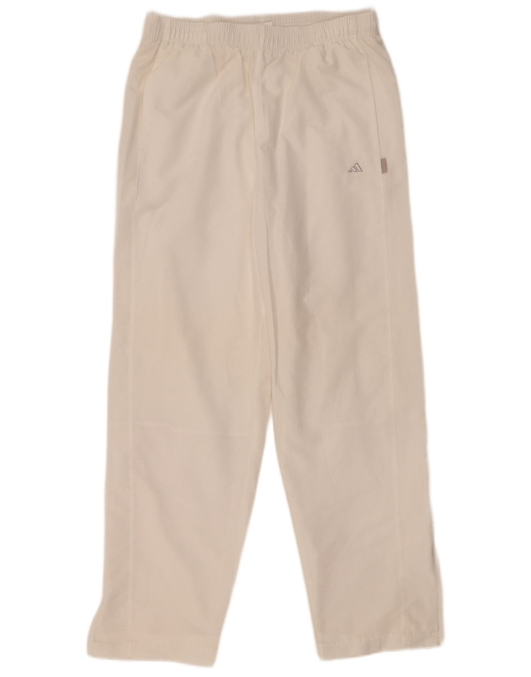 Pantaloni da tuta da donna Adidas UK 14 Large Bianco Poliestere