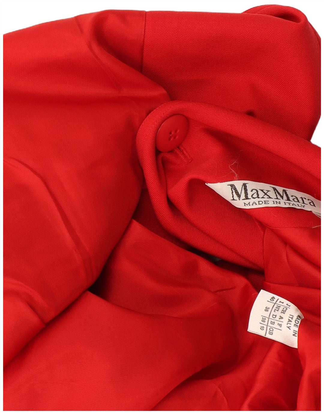 Giacca blazer oversize doppio petto da donna Max Mara UK 10 piccola rossa