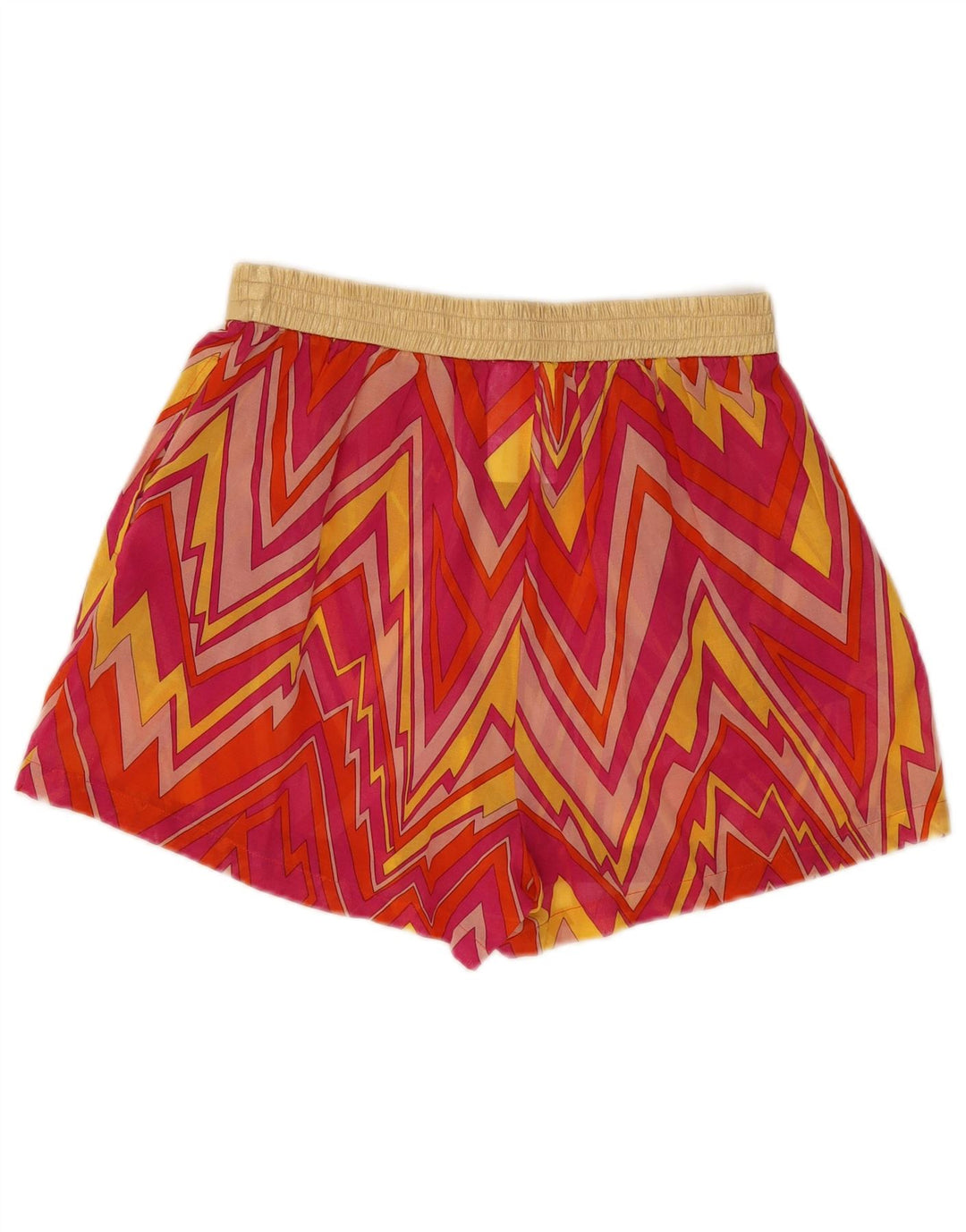 Pantaloncini a vita alta da donna Missoni piccoli W26 poliestere geometrico rosa