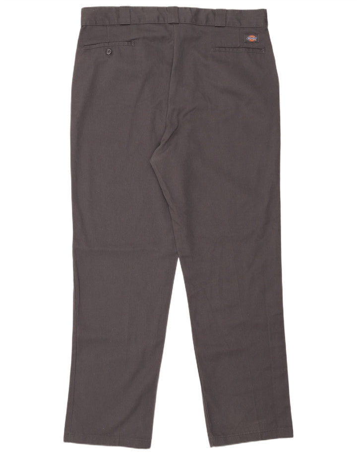 Pantaloni chino dritti da uomo Dickies W40 L34 poliestere grigio