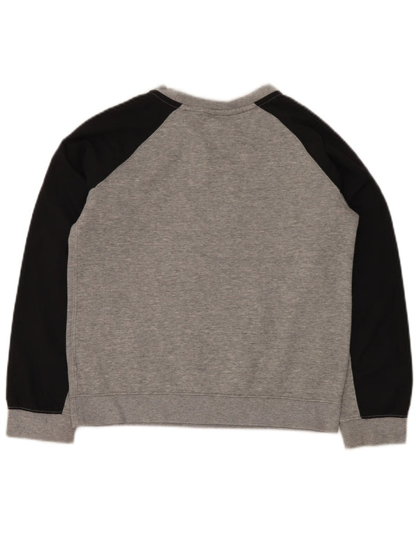 Felpa con grafica NIKE per ragazzi, 10-11 anni, color grigio medio