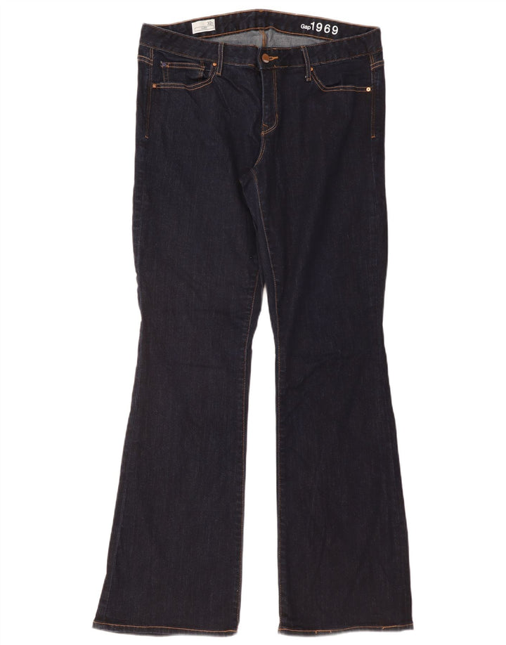 Jeans svasati Curvy da donna GAP W32 L33 cotone blu navy