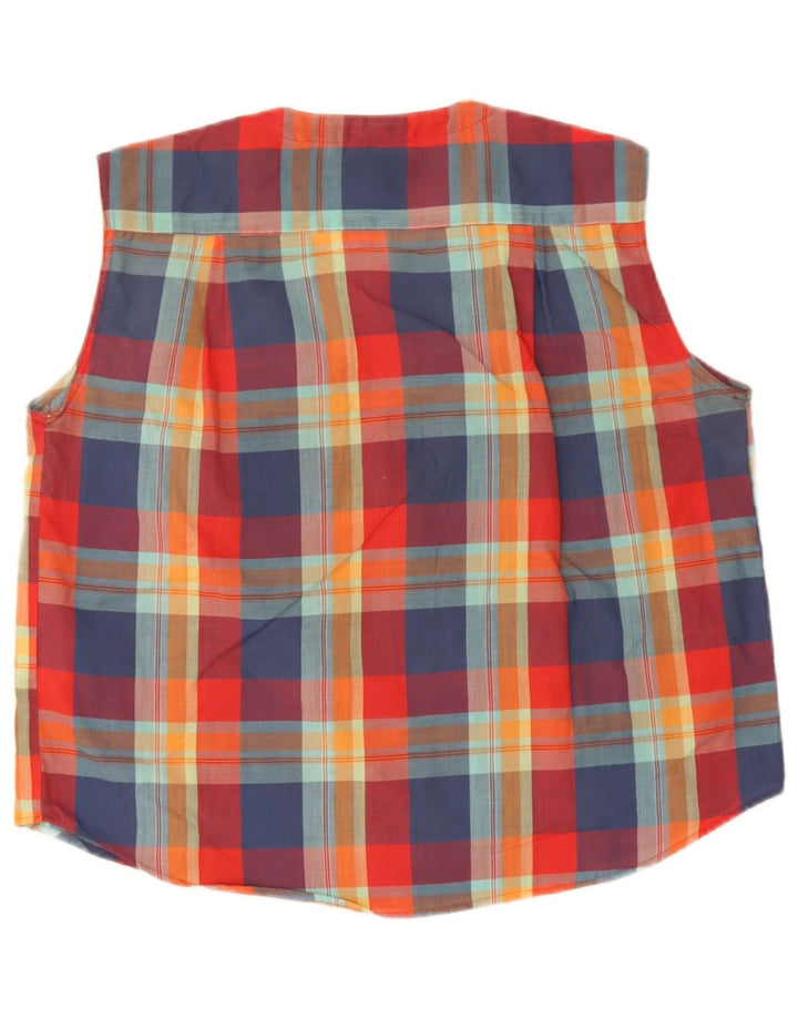 Camicia pullover da donna Antica Camiceria UK 18 XL a quadri multicolore