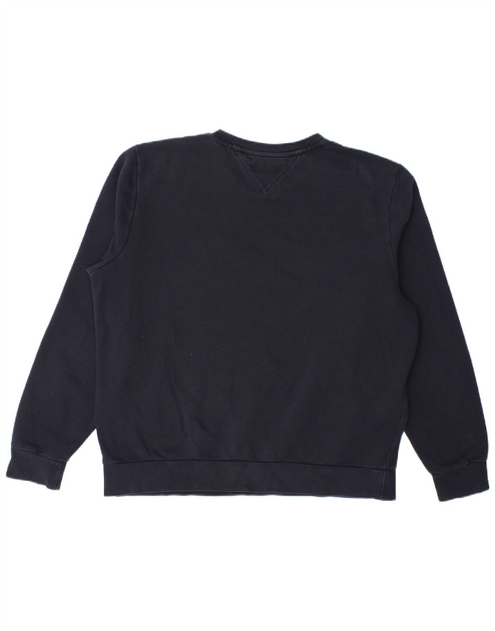 Tommy Hilfiger Uomo Felpa Maglione Grande Blu Navy