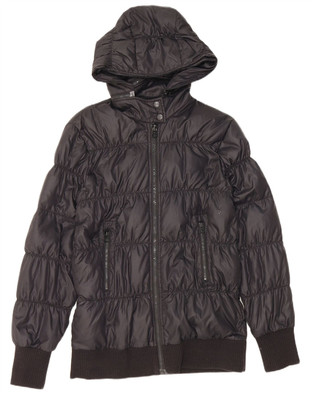 Giacca imbottita con cappuccio da donna Replay UK 14 Large nera in poliammide