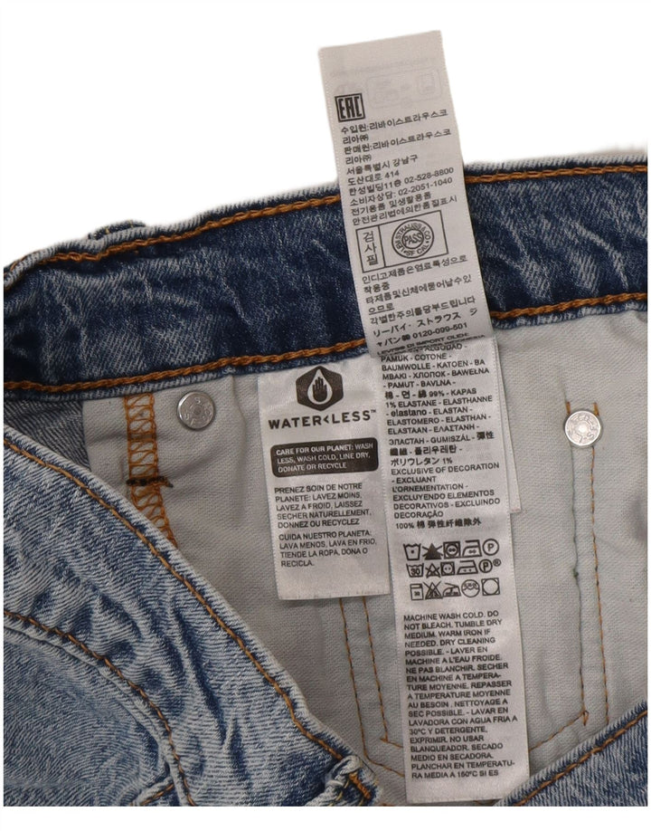 Pantaloncini di jeans Levi's 405 da uomo W29 piccoli in cotone blu