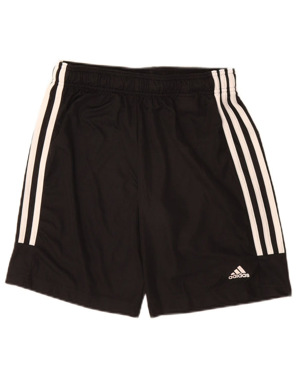 Pantaloncini sportivi Adidas Aeroready da ragazzo 11-12 anni in poliestere nero