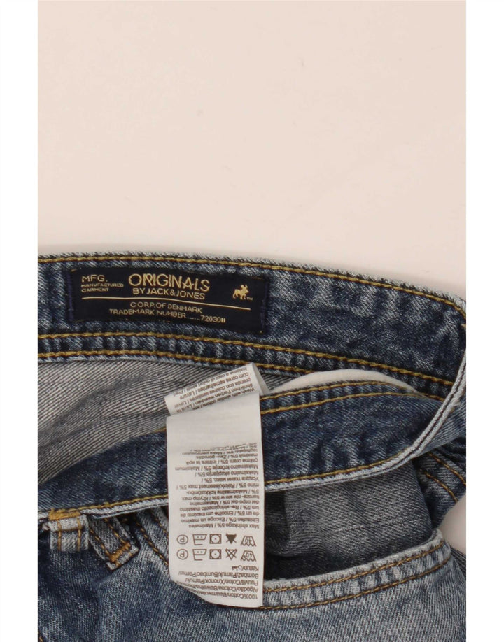 Pantaloncini di jeans da uomo Jack & Jones grandi W36 in cotone blu