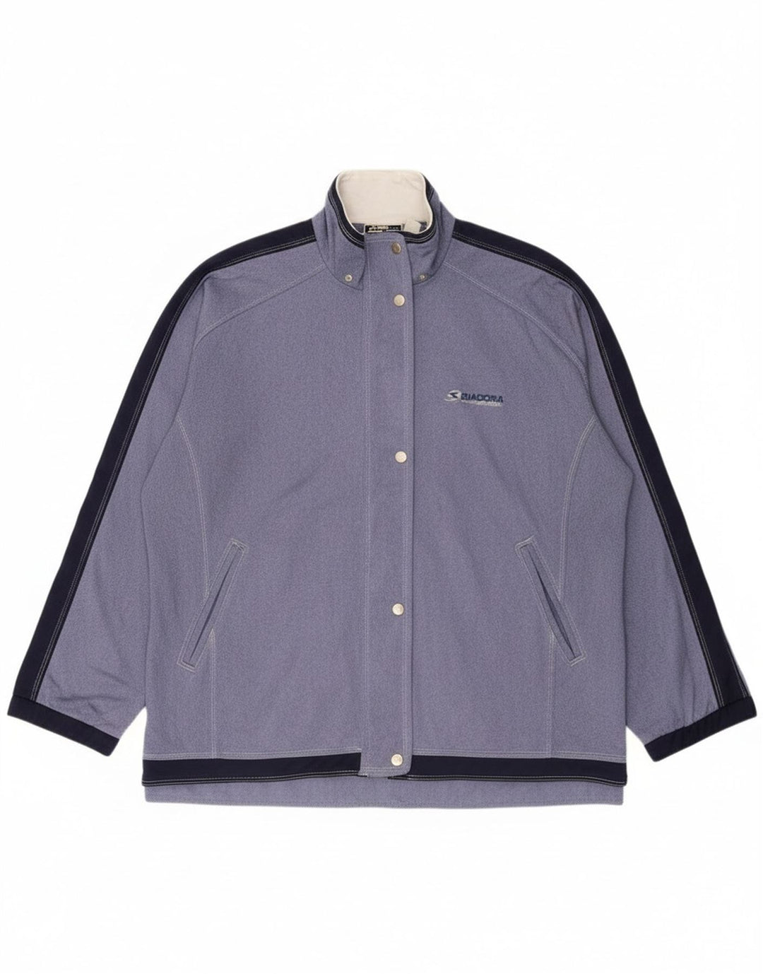 Giacca da tuta oversize da donna Diadora UK 18 XL Blu Colourblock