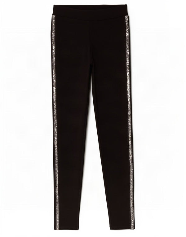 Leggings Zara da donna UK 8 Small in viscosa nera