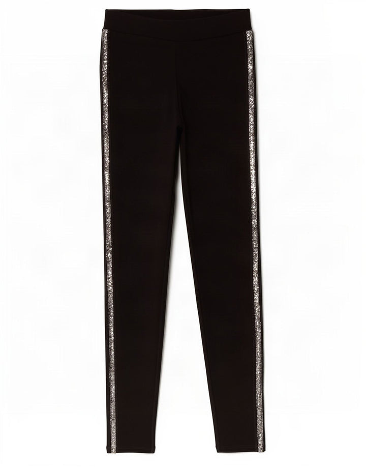 Leggings Zara da donna UK 8 Small in viscosa nera