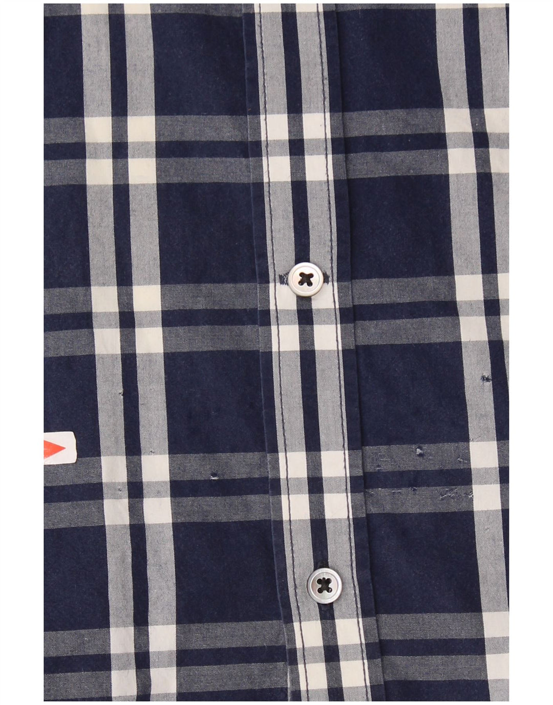 LEVI'S Camicia da uomo a maniche corte dal taglio classico XL in cotone a quadri blu navy